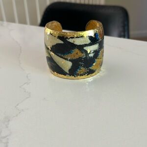 Hand painted cuff bracelet